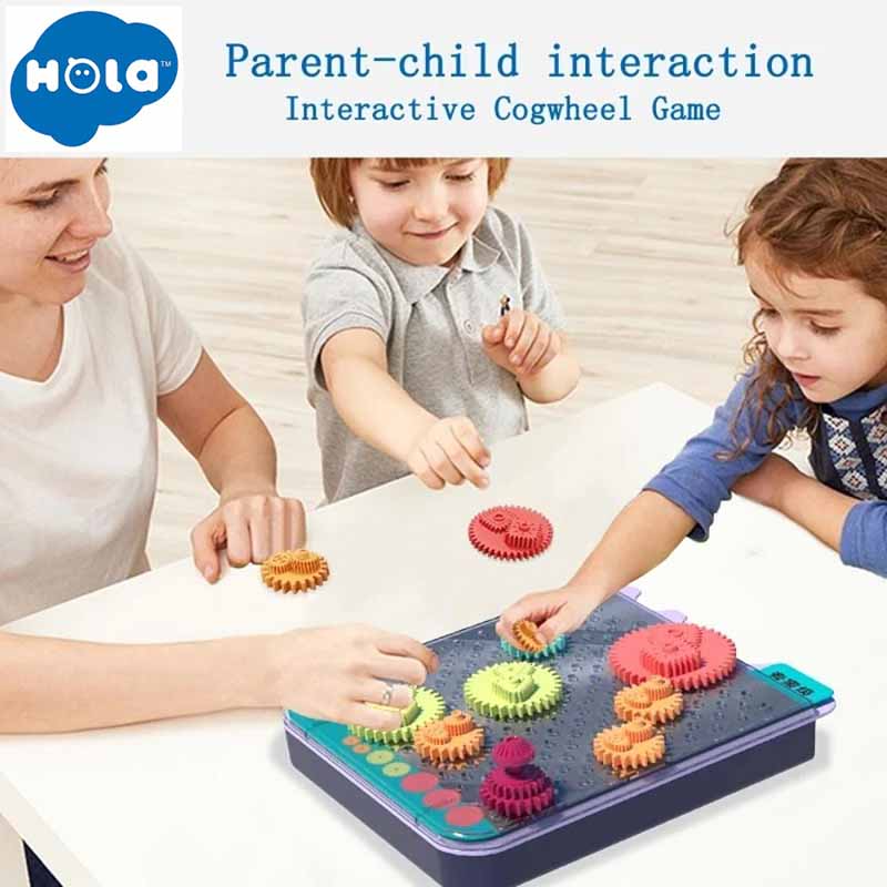 بازی آموزشی پازل چرخ دنده هولا Hola E7985 | بازی فکری Interactive Cogwheel